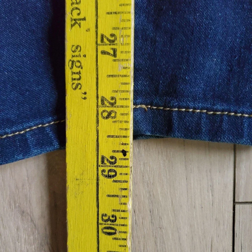 Michael Kors Jeans Womens 6 Blue Izzy Skinny Dark Wash Stretch Denim Logo